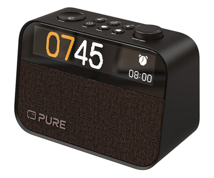 Radio i budzik PURE Moment Coffee Black EU/UK